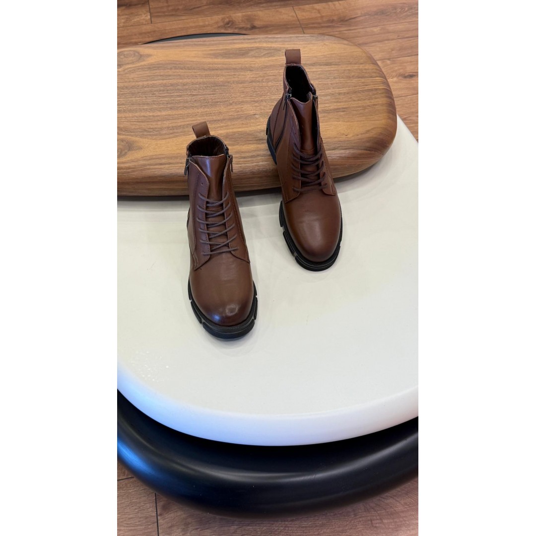 9102 Kahve Cilt Hakiki Deri Bot