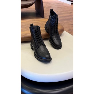 9105 Siyah Cilt Hakiki Deri Bot