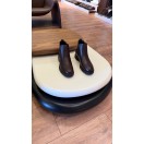 1052 Kısa Kahverengi Cilt Hakiki Deri Bot