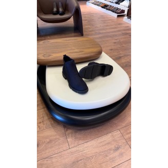 1052 Kısa Lacivert Nubuk Hakiki Deri Bot