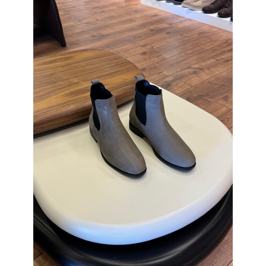 9106 Füme Nubuk Hakiki Deri Bot