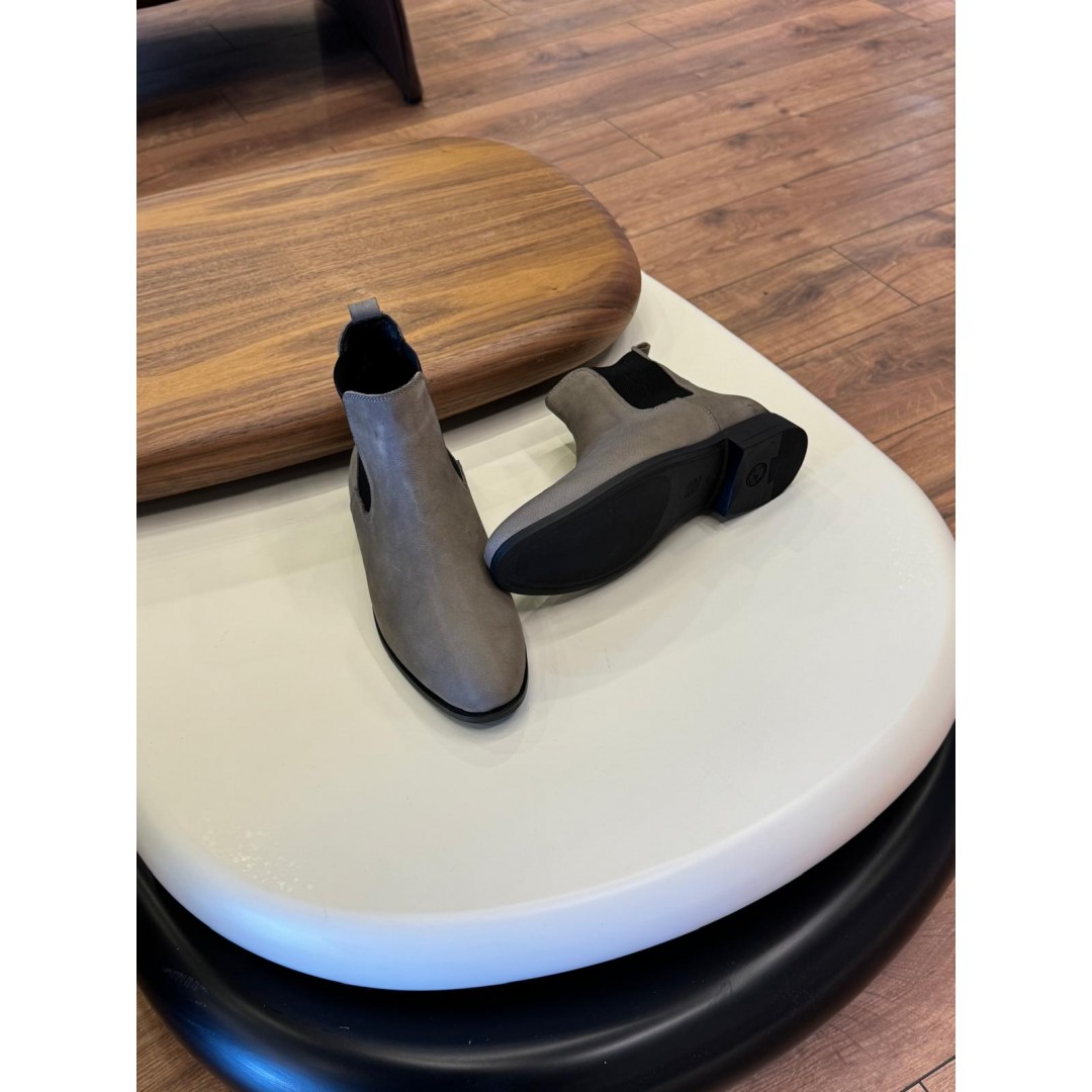 9106 Füme Nubuk Hakiki Deri Bot