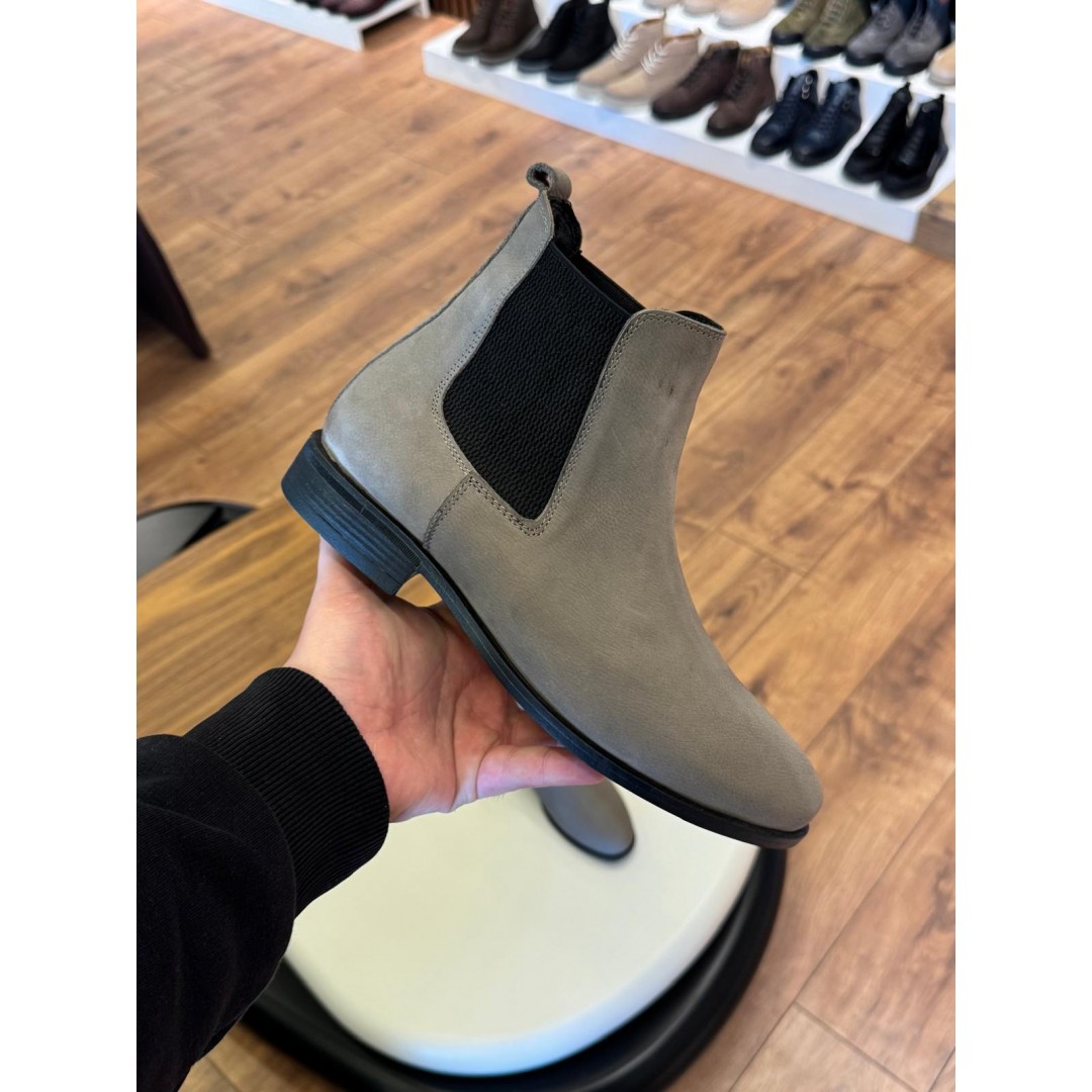 9106 Füme Nubuk Hakiki Deri Bot