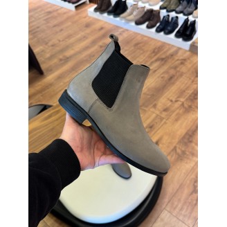 9106 Füme Nubuk Hakiki Deri Bot