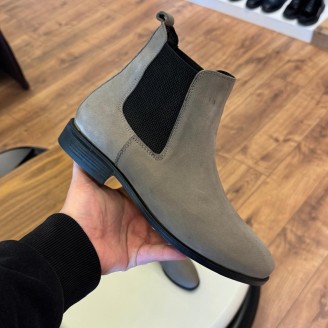 9106 Füme Nubuk Hakiki Deri Bot