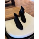 9106 Siyah Fermuarlı Nubuk Hakiki Deri Bot