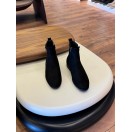 9106 Siyah Fermuarlı Nubuk Hakiki Deri Bot