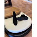 9106 Siyah Fermuarlı Nubuk Hakiki Deri Bot