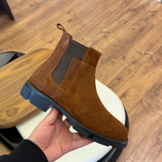 9107 Kahve Nubuk Hakiki Deri Bot