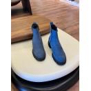 9107 Mavi Fermuarlı Nubuk Hakiki Deri Bot