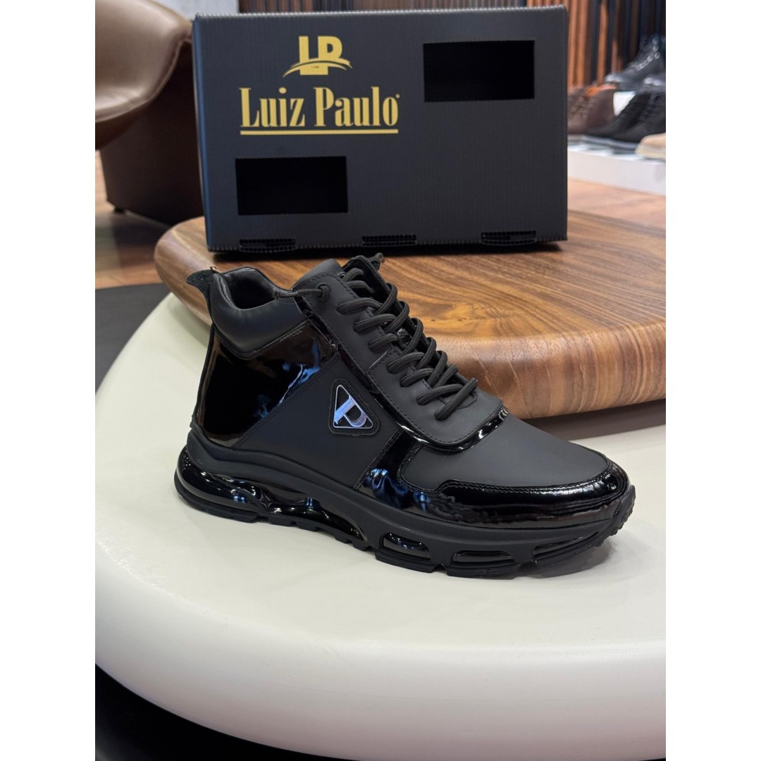 2027 Siyah Cilt Hakiki Deri Erkek Bot