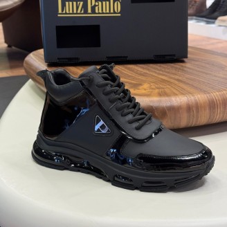 2027 Siyah Cilt Hakiki Deri Erkek Bot