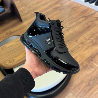 2027 Siyah Cilt Hakiki Deri Erkek Bot