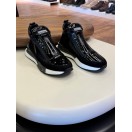 1097 Siyah Cilt Hakiki Deri Erkek Bot