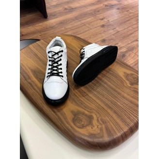 1086 Beyaz Cilt Hakiki Deri Erkek Bot