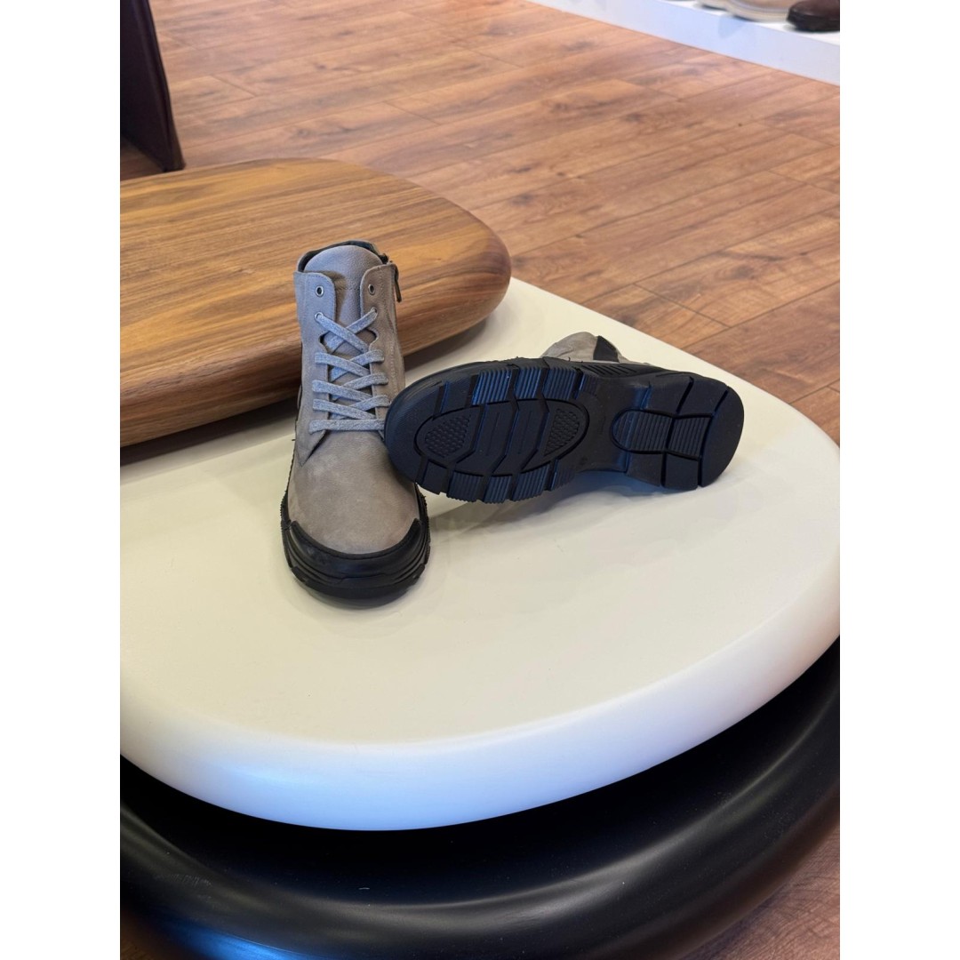 9202 Füme Nubuk Hakiki Deri Bot