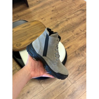 9202 Füme Nubuk Hakiki Deri Bot