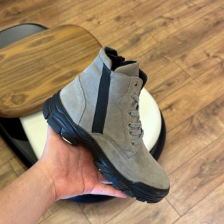 9202 Füme Nubuk Hakiki Deri Bot