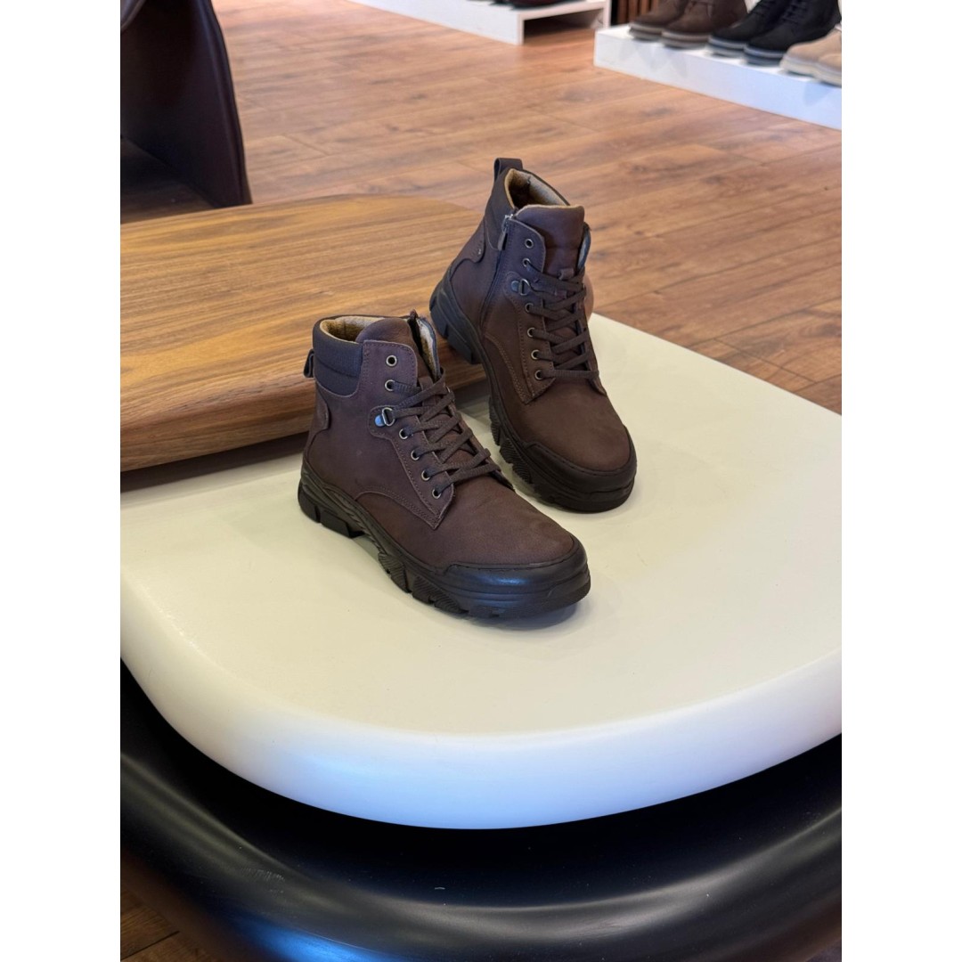 9208 Kahverengi Nubuk Hakiki Deri Bot