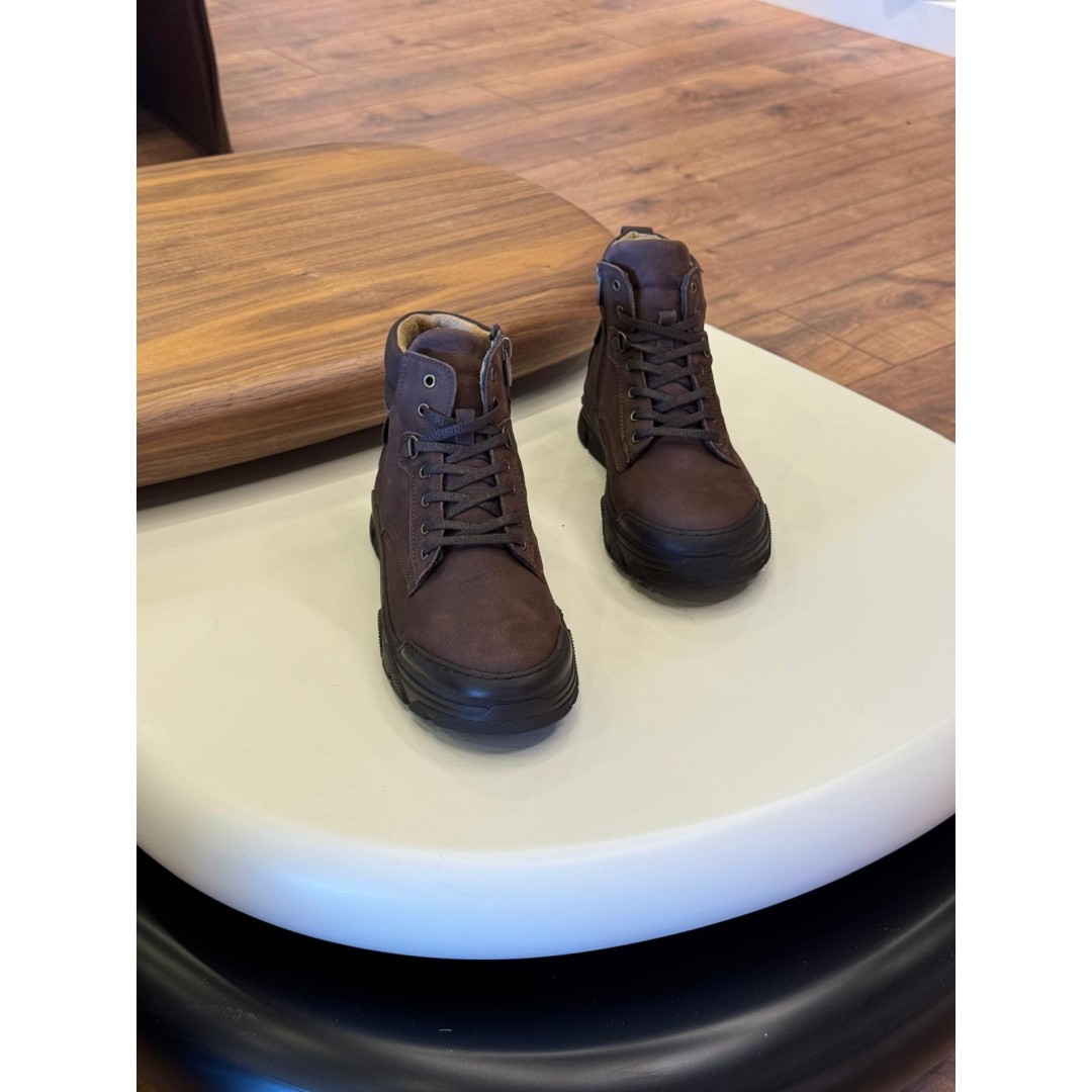 9208 Kahverengi Nubuk Hakiki Deri Bot