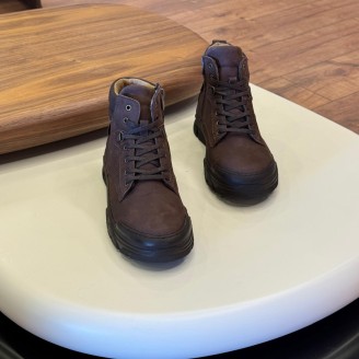 9208 Kahverengi Nubuk Hakiki Deri Bot