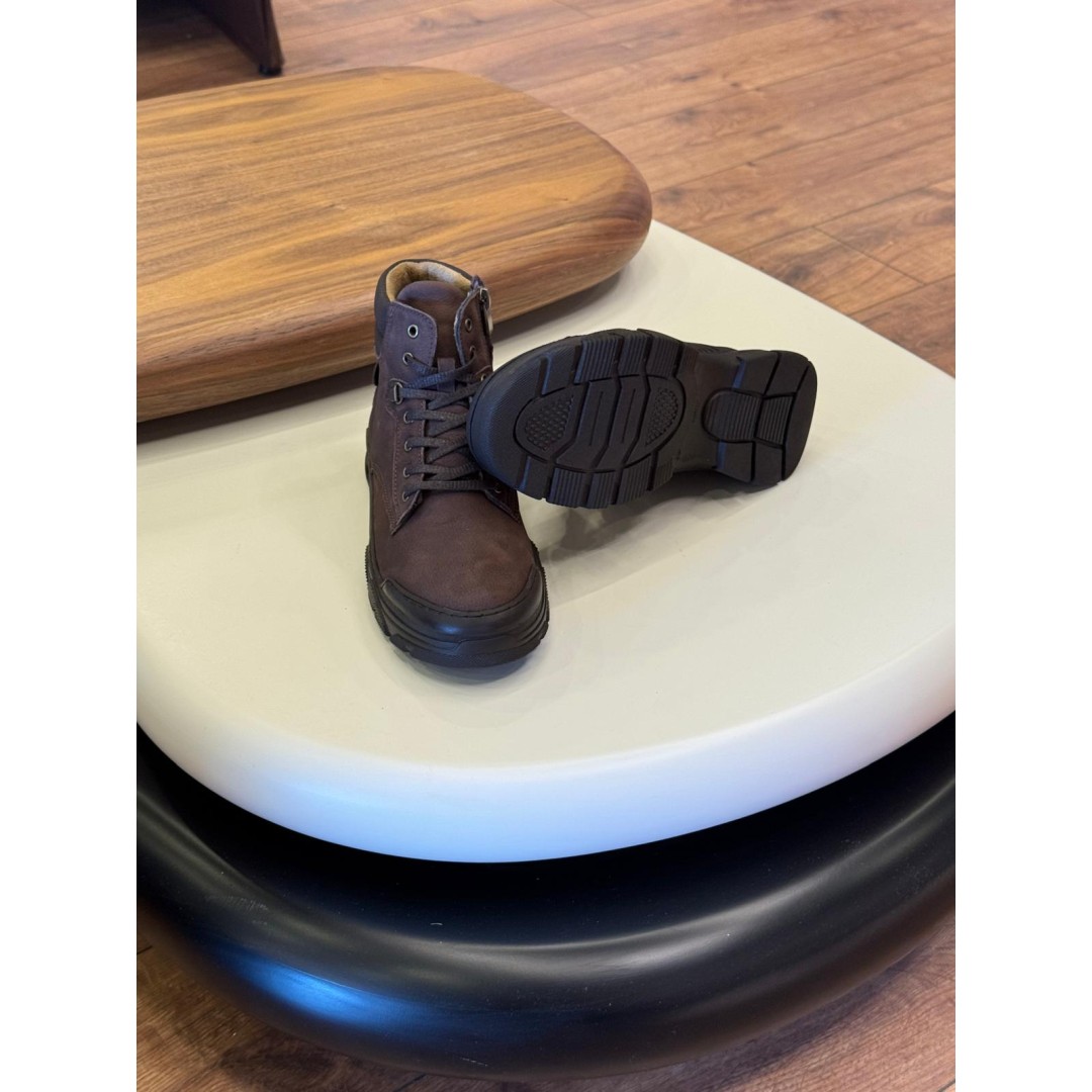 9208 Kahverengi Nubuk Hakiki Deri Bot