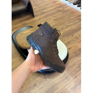 9208 Kahverengi Nubuk Hakiki Deri Bot