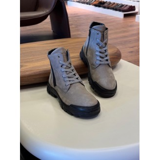 9202 Füme Nubuk Hakiki Deri Bot