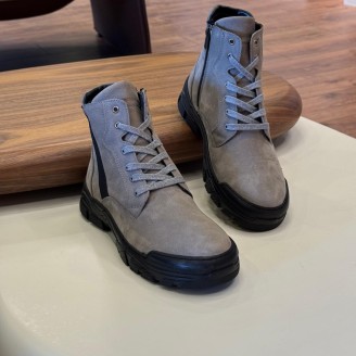 9202 Füme Nubuk Hakiki Deri Bot