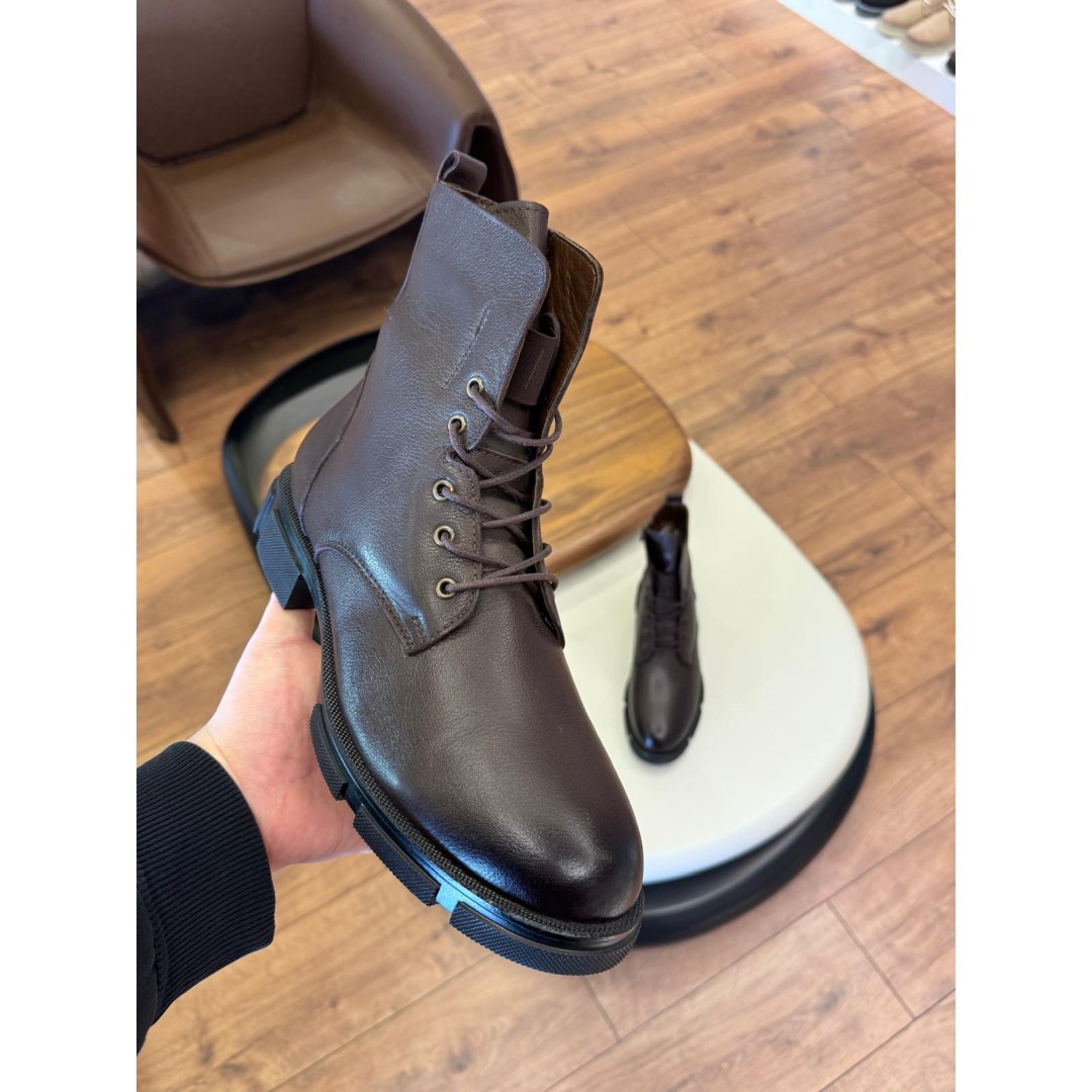 5610 Kahverengi Cilt Hakiki Deri Bot