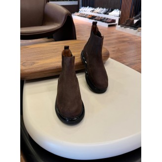 5611 Kahverengi Nubuk Hakiki Deri Bot