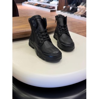 5612 Siyah Cilt Hakiki Deri Bot