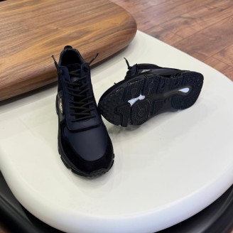 2027 Lacivert Nubuk Hakiki Deri Bot