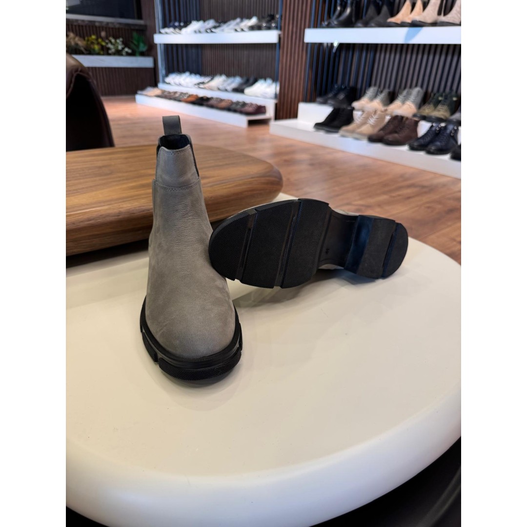 5616 Füme Nubuk Hakiki Deri Bot