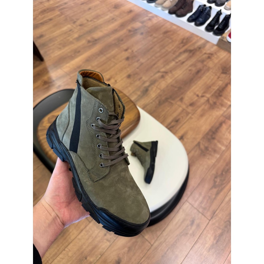 5621 Haki Nubuk Hakiki Deri Bot